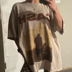 Urban Outfitters Beige Graphic Tee